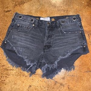 Free People Cuffed Jean Shorts